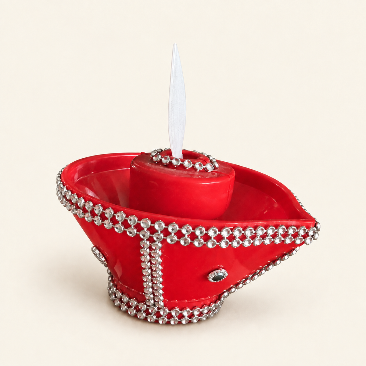 Moving Flame diya, side [DIA-SKU-MW-02-side]
