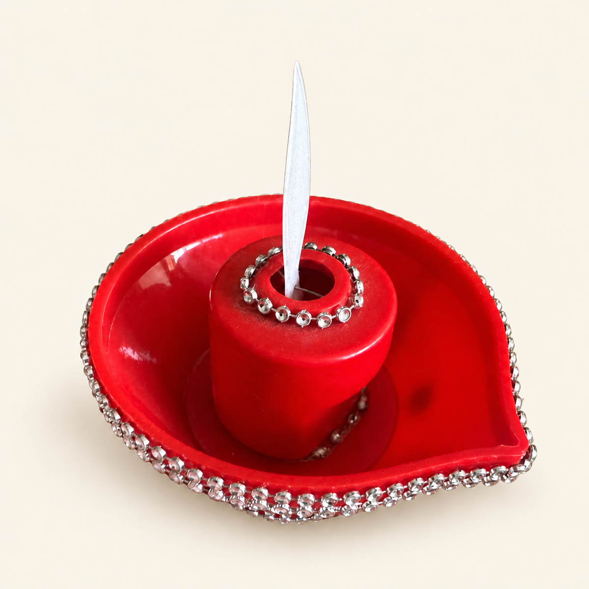 Moving Flame diya, top [DIA-SKU-MW-03-top]