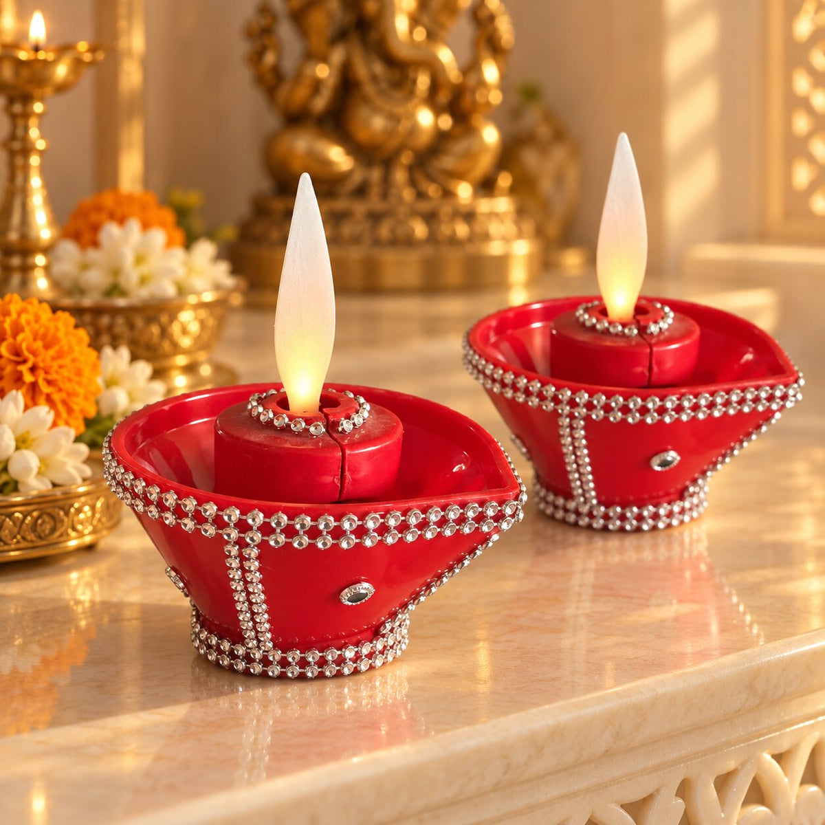 Moving Flame diya, lifestyle mandir [DIA-SKU-MW-L01-lifestyle-mandir]